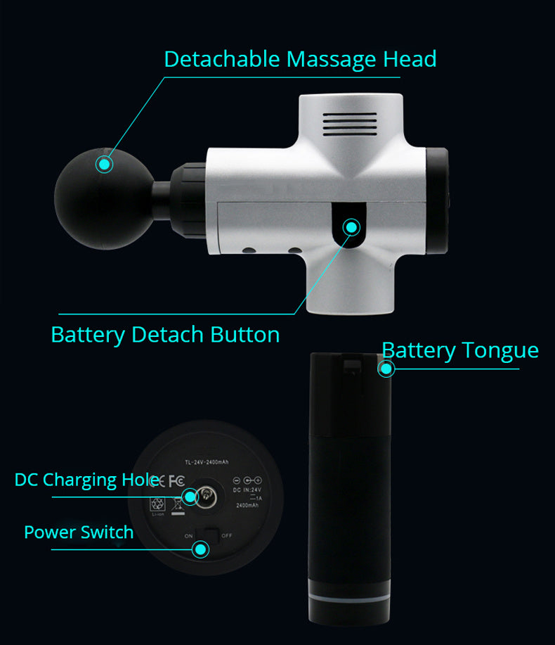 FlexAura™ Deep Tissue Massage Gun | 30 Speed Levels | Pain Relief & Muscle Recovery