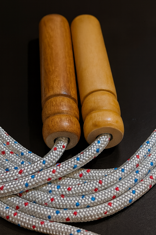“Premium Natural Wood Skipping Rope – Weight Loss & Fitness Partner”