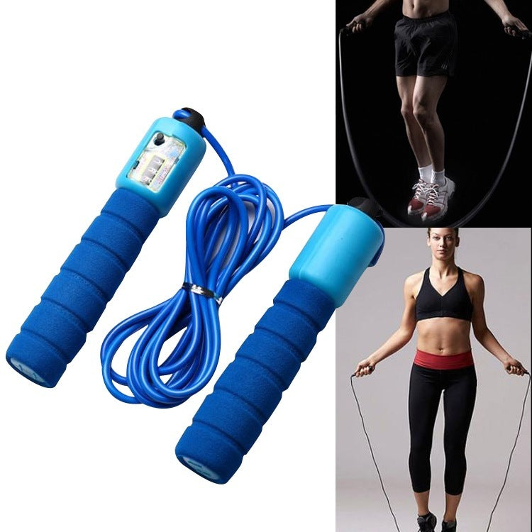 “Adjustable Skipping Rope with Counter – Foam Handle, Fitness & Cardio Training”