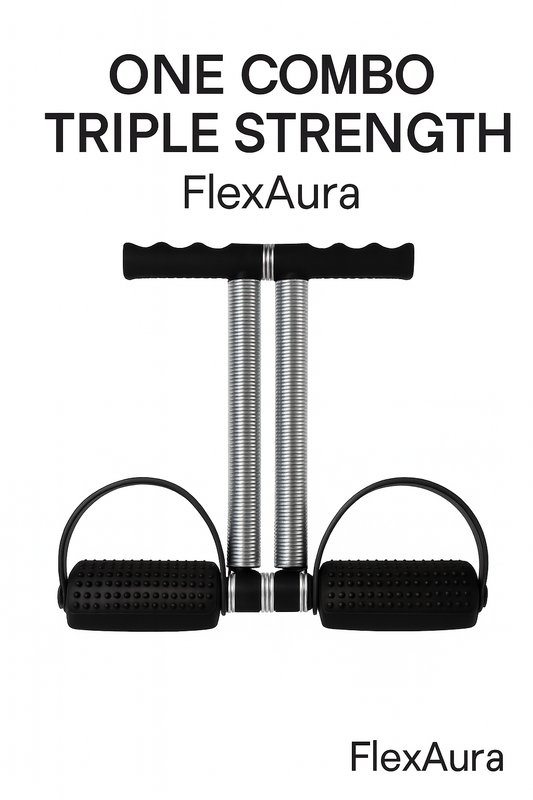 FlexAura™ Best Value 3-in-1 Fitness Combo | Chest, Grip & Resistance Training Kit

“One Combo. Triple Strength.”
or
“Train Anytime, Anywhere
