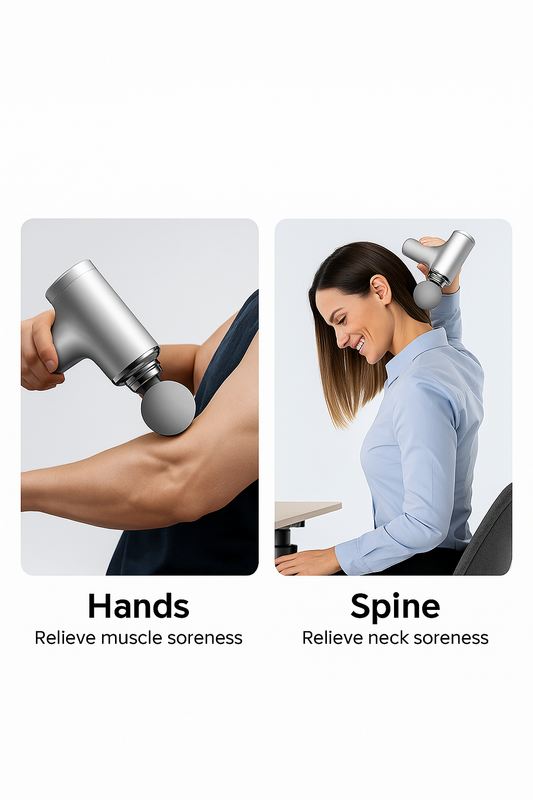 Deep Tissue Massage Gun – 4 Professional Heads | Muscle Recovery & Pain Relief