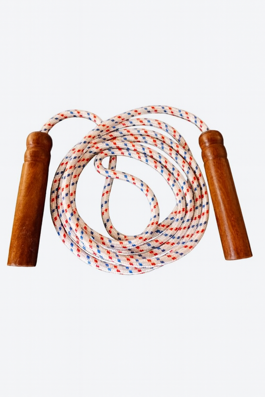 “Premium Natural Wood Skipping Rope – Weight Loss & Fitness Partner”